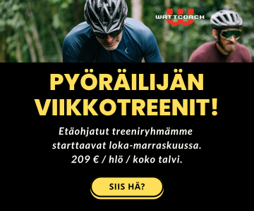 Wattcoach – Wattivalmentajat – Etäohjatut talvikauden pyöräilyharjoitukset kokeneiden kunto- ja kilpapyöräilijöiden vetämänä.